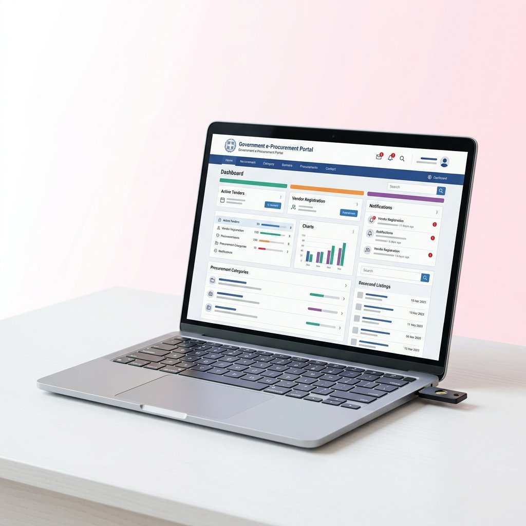 Government portal with USB token